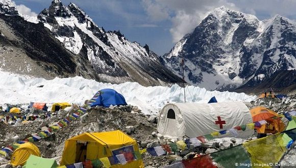 Campamento base en el Monte Everest. Foto: DW.