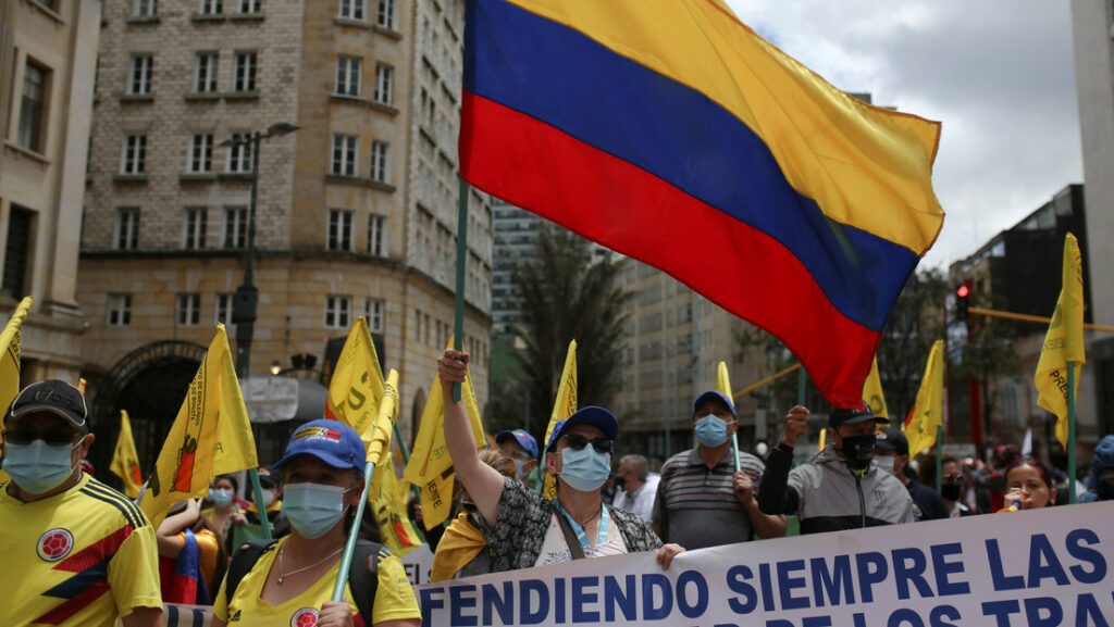 Protesta contra el gobierno colombiano, Bogotá, 26 de mayo de 2021Luisa Gonzalez