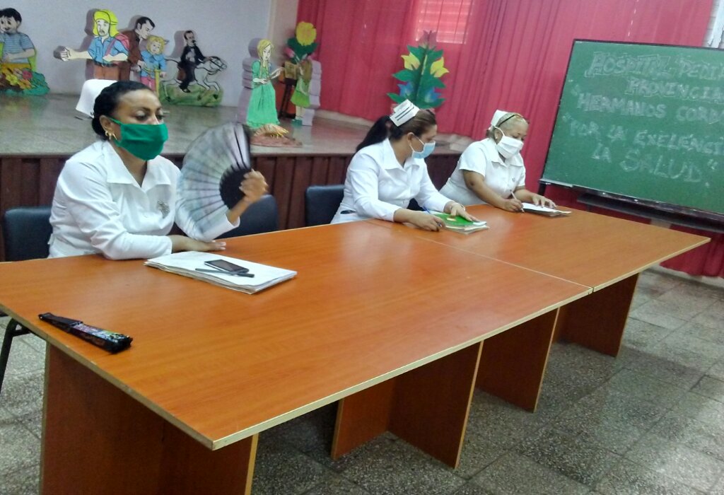 La capacitación formó parte de la jornada de actividades //Foto cortesía de la Sociedad de Enfermería del hospital infantil Hermanos Cordové de Manzanillo