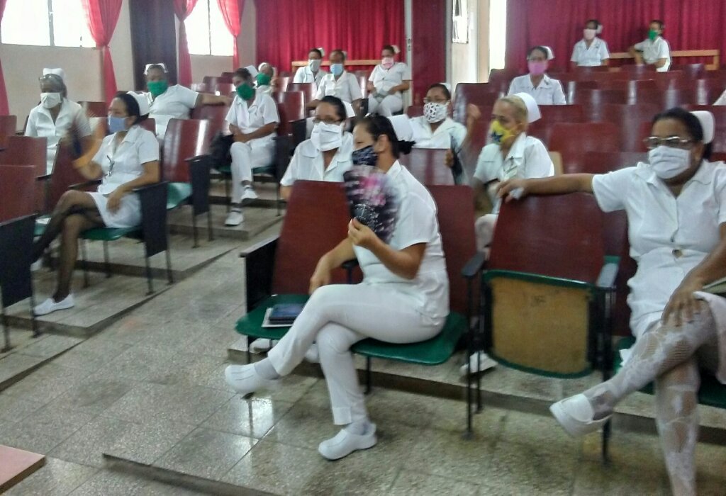 La capacitación formó parte de la jornada de actividades //Foto cortesía de la Sociedad de Enfermería del hospital infantil Hermanos Cordové de Manzanillo