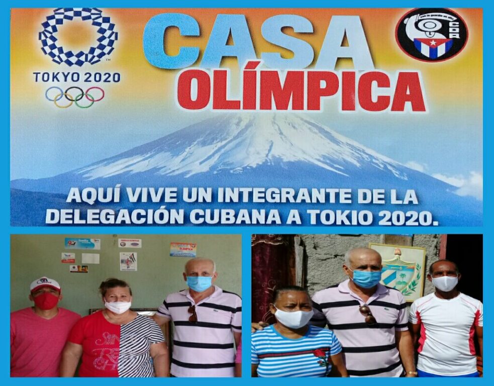 Las familias de las atletas olímpicas manzanilleras Marcia Videaux Jiménez y Arlenis Sierra Cañadilla recibieron en sus hogares el agradecimiento del pueblo //Foto Eliexer Pelaez Pacheco