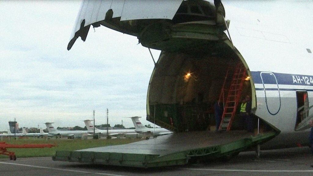 Captura de pantalla / Uno de los aviones rusos enviados a Cuba