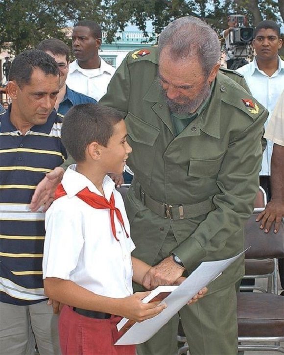 Fidel y Elián //Foto de internet