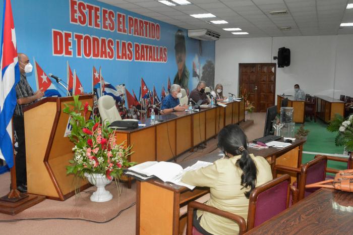 Visita del Gobierno central a Villa Clara para analizar la situación epidemiológica Foto: Estudios Revolución