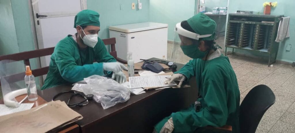 En la cuarta planta del hospital Celia Sánchez se estableció el hospital COVID de Granma //Foto cortesía Yusmanis Martínez Llopiz