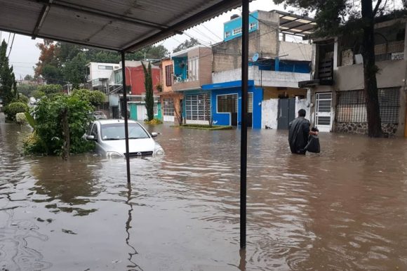 El huracán Grace provocó inundaciones en México. Foto: Prensa Latina