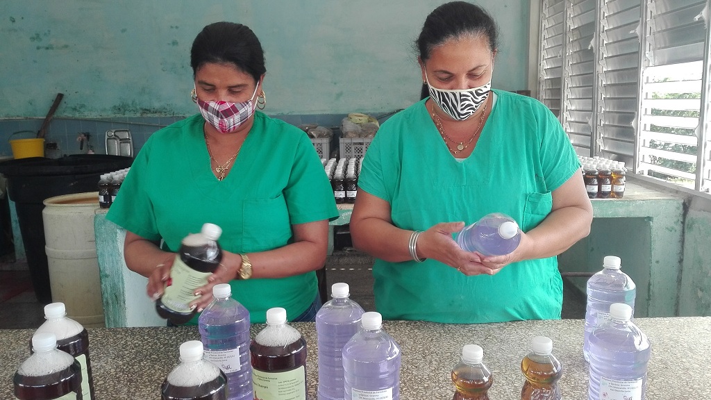 El laboratorio de medicina verde se enfrasca en la producción de estas sustancias //Foto Marlene Herrera