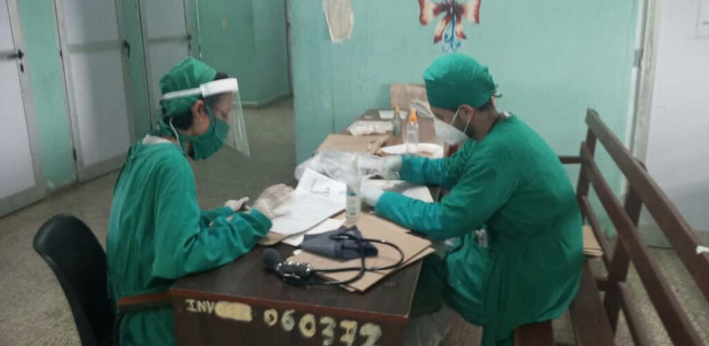 Hospital Covid en Manzanillo establecido en el Celia Sánchez Manduley  //Foto cortesía del Dr. Yusmani Martínez Llopiz 