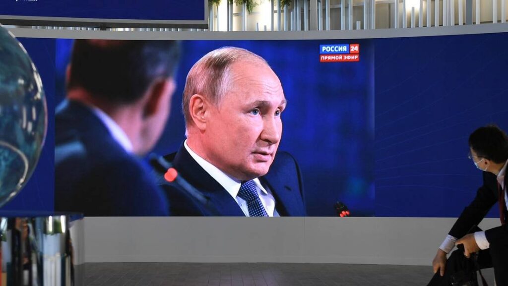 La intervención de Vladímir Putin en el Foro Económico Oriental en Vladivostok (Rusia).Foto: Alexánder Kriázhev / Sputnik