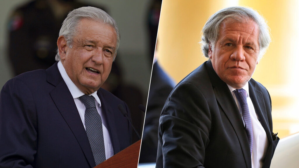 El presidente mexicano, Andrés Manuel López Obrador, y el secretario general de la OEA, Luis AlmagroFernando Llano / Jorge Saenz / AP 