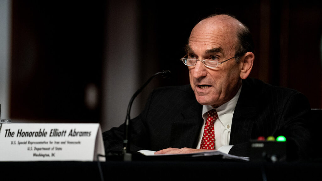 El representante de EE.UU. para Venezuela, Elliott Abrams testifica en una comisión del Senado, Washington, 24 de septiembre de 2020Erin Schaff / AFP 