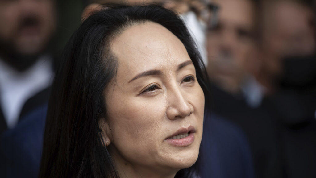 Meng Wanzhou frente a la Corte Suprema de Columbia Británica, Vancouver, Canadá, el 24 de septiembre de 2021.Darryl Dyck/The Canadian Press / AP