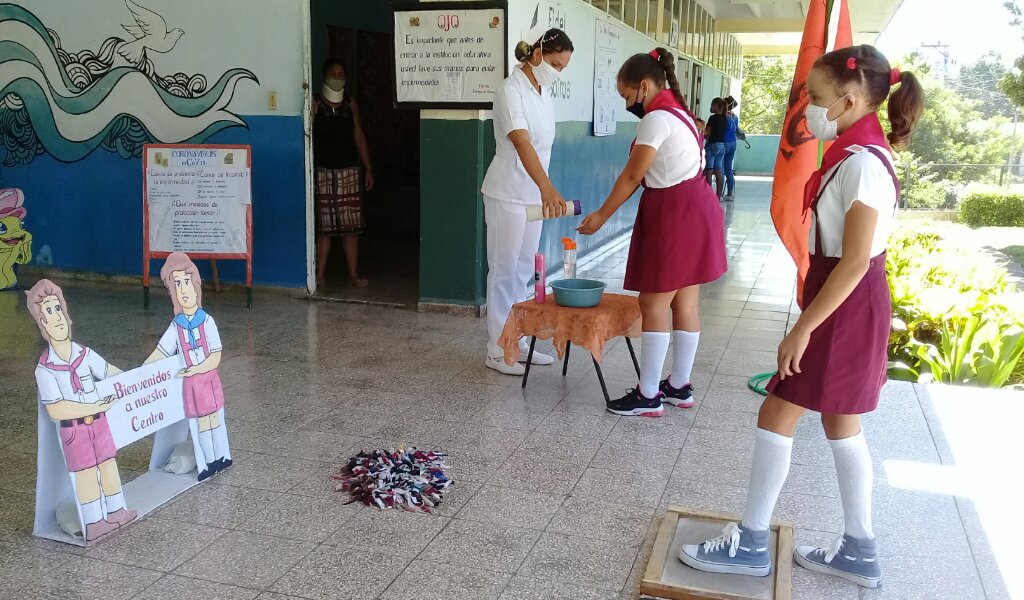 El reinicio del curso escolar será gradualmente en tres etapas y siempre se mantendrán las medidas higiénicas sanitarias establecidas para la protección de los educandos //Foto Eliexer Pelaez Pacheco