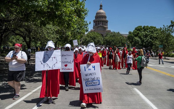 Imagen de archivo de protestas en Washington contra la restrictiva ley de aborto en Texas / Getty Images