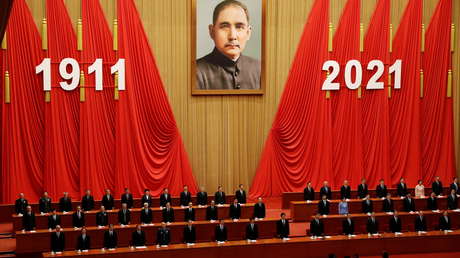 Celebración del 110.° aniversario de la Revolución de Xinha, el 9 de octubre de 2021 // Foto Carlos Garcia Rawlins / Reuters