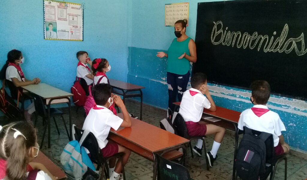 Nuestros niños ya están de regreso a sus aulas //Foto Eliexer Pelaez Pacheco 