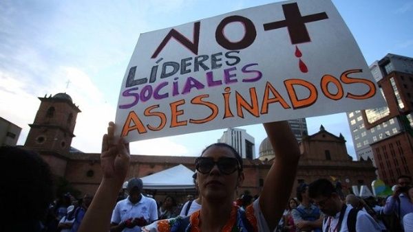 De acuerdo con el registro comparativo elaborado por Indepaz, 2020 fue el año en que más líderes sociales (310) fueron asesinados en Colombia. | Foto: Nodal