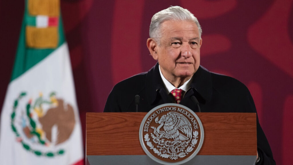 El presidente Andrés Manuel López Obrador en Palacio Nacional, Ciudad de México, 9 de febrero de 2022Gobierno de México