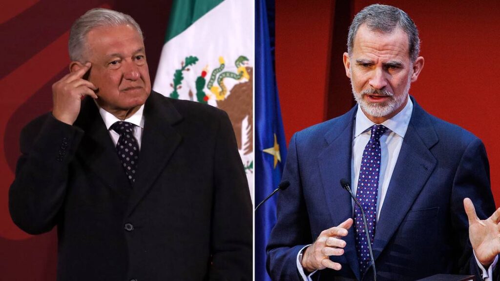 El presidente de México, Andrés López Obrador, y el rey de España, Felipe VI.Foto: Gettyimages.ru