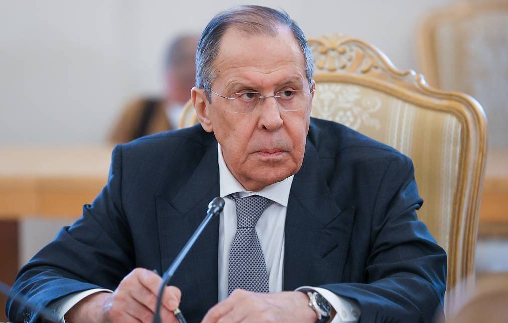 MOSCOW, RUSSIA FEBRUARY 21, 2022: Russia’s Foreign Minister Sergei Lavrov looks on during a meeting with his Syrian counterpart Faisal Mekdad at the reception house of the Russian Ministry of Foreign Affairs in Spiridonovka Street. Russian Foreign Ministry/TASS
Ðîññèÿ. Ìîñêâà. Ìèíèñòð èíîñòðàííûõ äåë ÐÔ Ñåðãåé Ëàâðîâ âî âðåìÿ âñòðå÷è ñ ìèíèñòðîì èíîñòðàííûõ äåë Ñèðèè Ôåéñàëîì Ìèêäàäîì â Äîìå ïðèåìîâ ÌÈÄ ÐÔ íà Ñïèðèäîíîâêå. Ïðåññ-ñëóæáà ÌÈÄ ÐÔ/ÒÀÑÑ