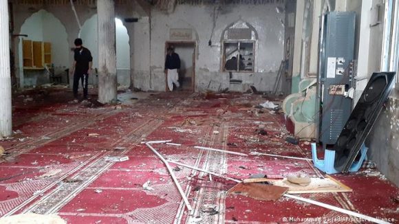 Imagen de la mezquita atacada. Foto: AP