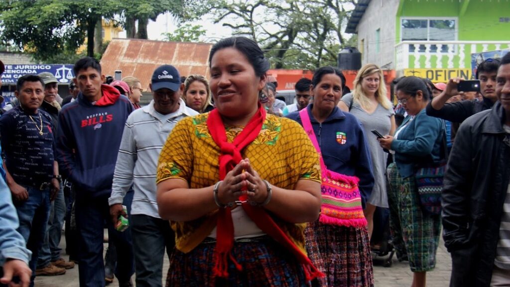 María Cuc Choc, defensora de derechos humanos.
Comunidades de Población en Resistencia (CPR) Urbana