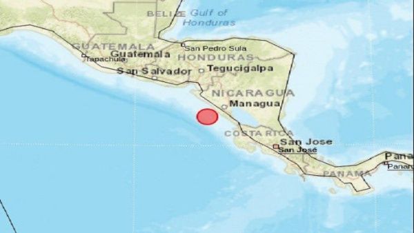 Hasta el momento no existe riesgo de tsunami según los datos ofrecidos por las autoridades nicaragüenses. | Foto: @SINAMOT_CR