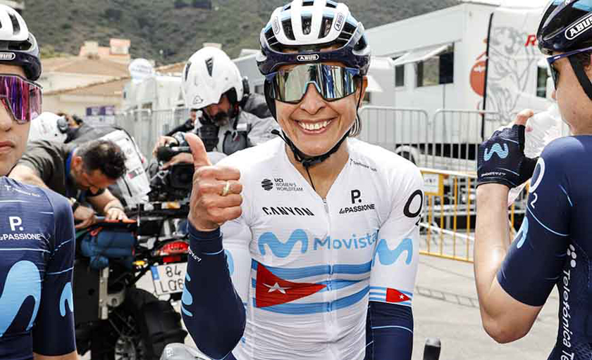 Vuelta Ciclista Andalucia Ruta Del Sol Elite Women 2022 – 1st Edition – Salobreña – Arenas 105 km – 3/05/2022 – Paula Andrea Patino (COL – Movistar Team) – photo Rafa Gomez/SprintCyclingAgency©2022
