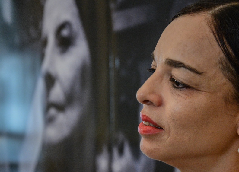 Viengsay Valdés, primera bailarina y subdirectora artística del Ballet Nacional de Cuba (BNC), en el Gran Teatro de La Habana Alicia Alonso, durante la ceremonia de honras fúnebres dedicada a la prima ballerina assoluta Alicia Alonso, en La Habana, el 19 de octubre de 2019 // Foto: Marcelino VÁZQUEZ HERNÁNDEZ/ogm