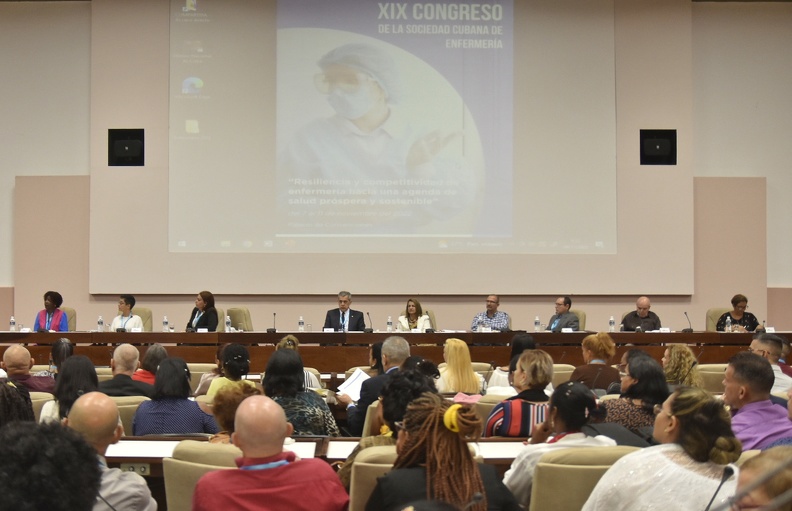 Inauguración del XIX Congreso de la Sociedad que preside, en el Palacio de las Convenciones de La Habana, Cuba, el 8 de noviembre de 2022 // Foto: Marcelino VÁZQUEZ HERNÁNDEZ/ 