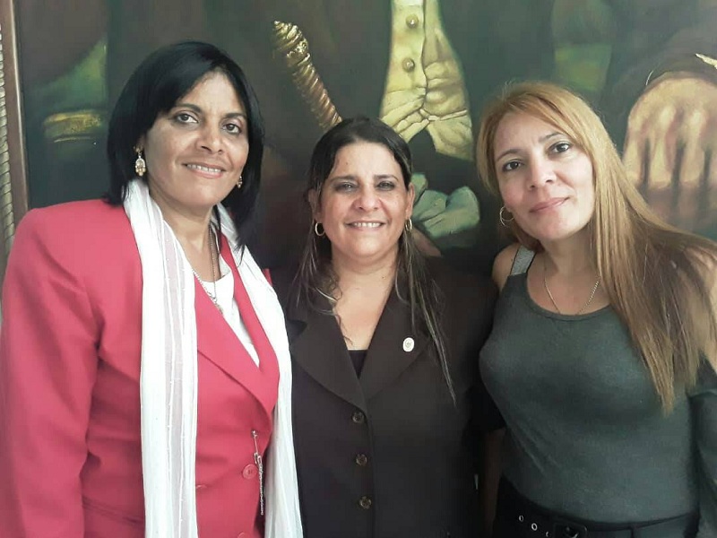 Rocío Naranjo Figueredo y Ana Isabel Ramírez Sánchez, como presidenta y vicepresidenta de ese órgano, respectivamente y Liudmila Guerra Suárez, secretaria // Foto Roberto Mesa