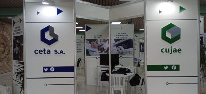 Stand de CETA -Sociedad de Interfaz de Ciencia y Tecnología de la Universidad Tecnológica de La Habana “José Antonio Echeverría- en la XX Convención Científica de Ingeniería y Arquitectura (CCIA 20) Foto: Tomada de Facebook