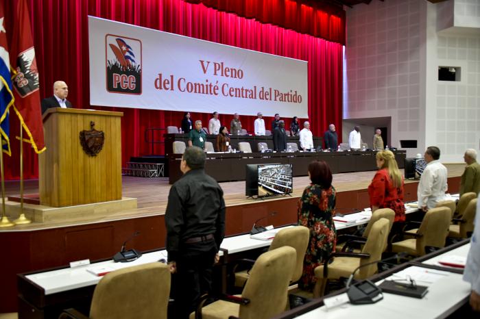 V Pleno del Comité Central del Partido Comunista de Cuba Foto: Estudios Revolución