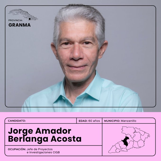 El Doctor Jorge Amador Berlanga es padre del fármaco Heberprot-P y candidato a diputado por Manzanillo a la Asamblea Nacional del Poder Popular en su X Legislatura // Foto: @MejorEsPosible