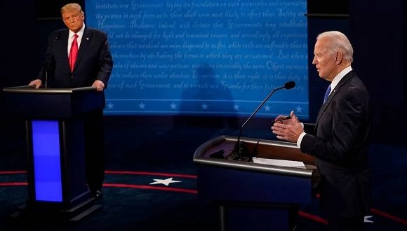 Debate entre Joe Biden y Donald Trump el 22 de octubre de 2020// Foto: Agencias