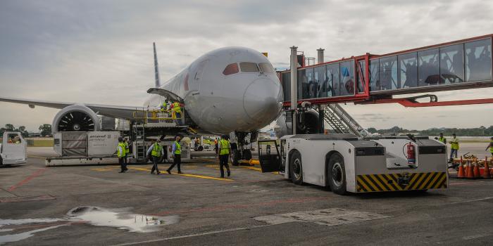 Durante 2022, unas 30 100 aeronaves operaron en el aeropuerto internacional José Martí, cifra que representó el 110 % de lo planificado. // Foto: José Manuel Correa
