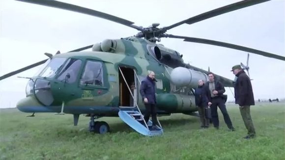 Putin visitó a las fuerzas rusas en Jersón y Lugansk. // Foto: Servicio de prensa de la Presidencia de Rusia.