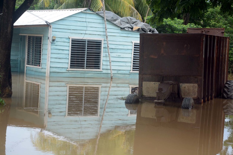 Desbordamiento del rio Yara provoca inundaciones que afectan viviendas de la provincia Granma, debido a la compleja situación hidrometeorológica que afecta al territorio, en el municipio Yara, Cuba, el 10 de junio de 2023. ACN FOTO/Armando Ernesto CONTRERAS TAMAYO/ogm
