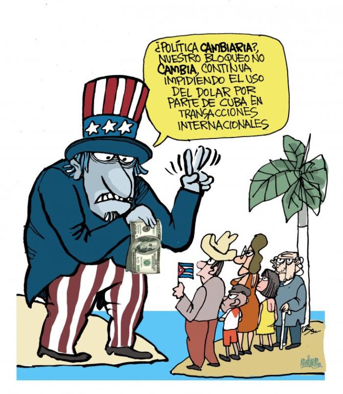 Lo que mejor define la política estadounidense hacia Cuba es el bloqueo económico y las políticas de máxima presión impuestas a la Isla. // Foto: Martirena