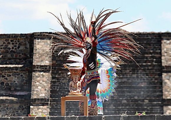 Fotografías del Encendido del Fuego Panamericano en Teotihuacán, México. // Foto: Panamá Sports