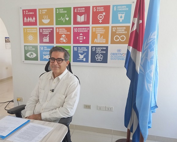 Coordinador residente del Sistema de Naciones Unidas en Cuba, Francisco Pichón. Foto: Cubadebate