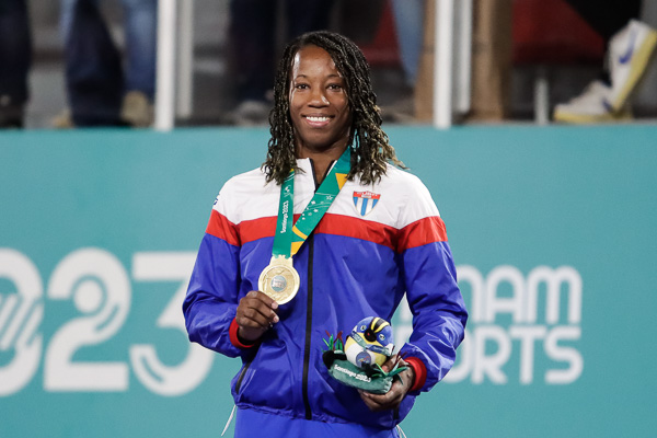 Maylin del Toro 63kg de judo en los XIX Juegos Panamericanos Santiago de Chile 2023 // Foto: Mónica RF, enviada especial