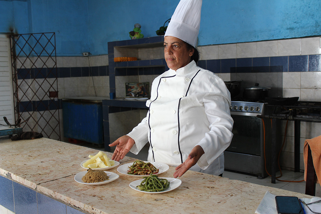 Chef de cocina Gloria Batista Tamayo // Foto Marlene Herrera 