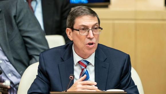 El canciller cubano, Bruno Rodríguez Parrilla, en la sede de la ONU, Nueva York, 23 de septiembre de 2022. // Foto: Lev Radin/ Legion-Media/Archivo Cubadebate.