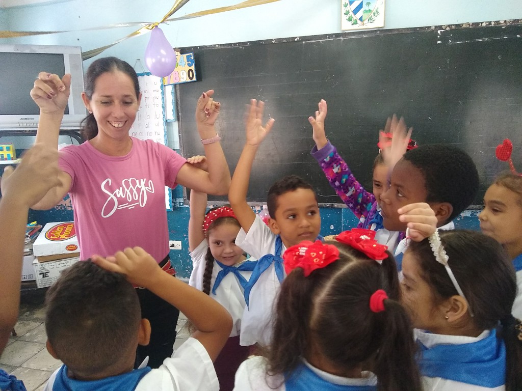 La docente Yisel Rojas Ladrón de Guevara tiene 20 años de ejercicio en el magisterio // Foto: Denia Fleitas Rosales