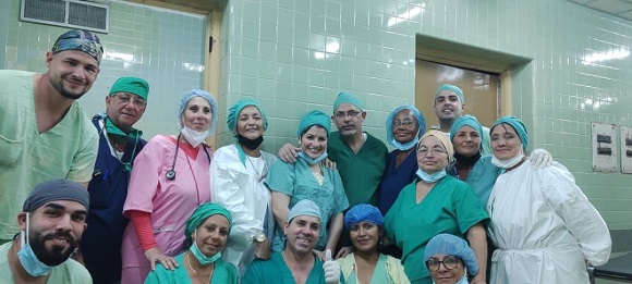 Realizan con éxito segunda cirugía toráxica de gran complejidad en Villa Clara. Foto: Belkis Vidal/ Facebook