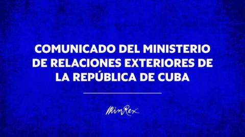 Ministerio de Relaciones Exteriores de La República de Cuba convocó al encargado de Negocios de EEUU por la conducta injerencista de su gobierno contra la isla // Foto Tomada de Cubaminrex