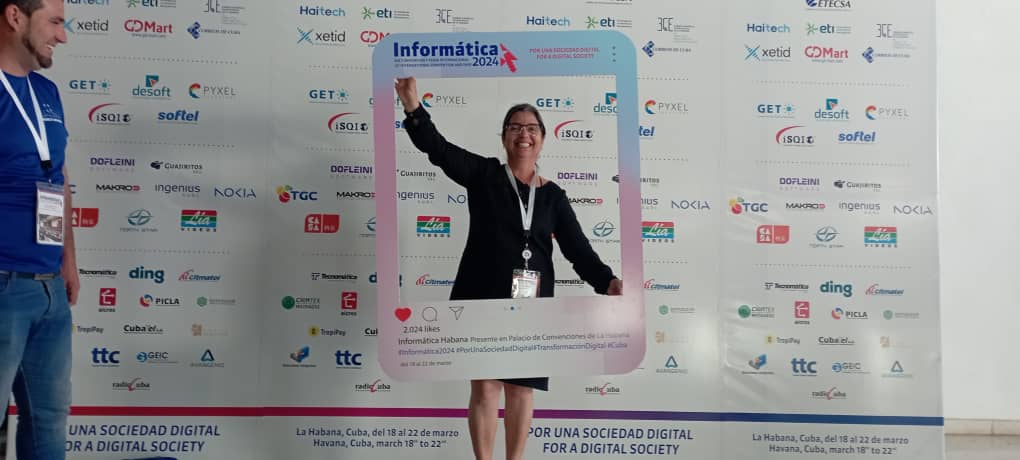Ariadna es delegada por Granma a la XIX edición de la Convención y Feria Internacional Informática 2024 // Foto: Cortesía de la entrevistada