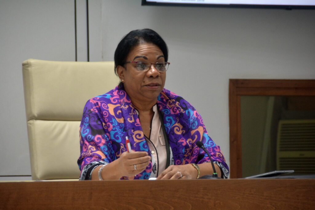 La viceprimera ministra, Inés María Chapman Waugh // Foto: Cubadebate