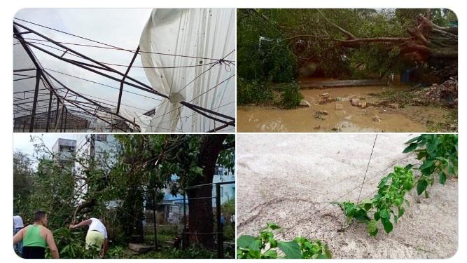 Afectaciones en La Habana ante intensas lluvias // Foto: Cuba, Presidencia